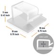 thumbnail image 2 of Soporte para cables XIAOXI en forma de R, 40 unidades (transparentes), 2 of 6