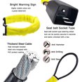 thumbnail image 3 of Steering Wheel Lock Seat Belt Lock, Universal Steering Wheel Locks for Car Anti Theft Device, Anti Theft Car Device Fit Most Cars Vehicle SUV Golf Cart (Yellow), 3 of 5