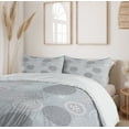thumbnail image 6 of Ambesonne Abstract Duvet Cover Set, Circular Pastel Shapes, Queen, Pale Peach Blue Grey, 6 of 6