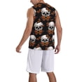 thumbnail image 2 of Naloa Butterfly Skull Basketball Jersey Reversible Men's Mesh Athletic Sports Shirts Training Practice S-4XL3X-Large, 2 of 6