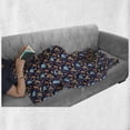 thumbnail image 6 of North Pole Soft Flannel Fleece Throw Blanket, Eskimo Alaska Elements and Style Symbolic Items Doodle, Cozy Plush for Indoor and Outdoor Use, 70" x 90", Multicolor, by Ambesonne, 6 of 6