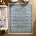 thumbnail image 2 of Better Homes & Gardens Blue Abstract Wool Blend Indoor Area Rug, 8' x 10', 2 of 5