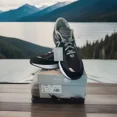 thumbnail image 1 of NIB NEW BALANCE M990BK6 MEN 15 SNEAKER Running Course BLACK SUEDE NEW 2E Wide, 1 of 6
