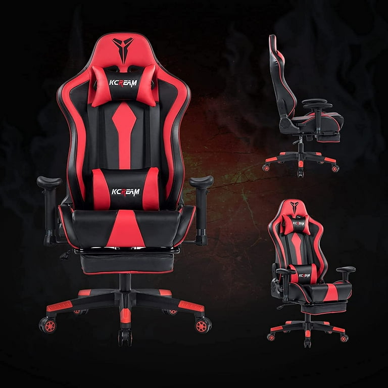 Gaming Chair Computer Desk Chair with Footrest Racing Style