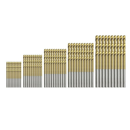 

unbranded Pack of 50 Twists Drill Bit Woodworking Carpenter DIY Drilling Bits Professional Replacement Punching Straight Handle Puncher