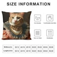 thumbnail image 5 of Orinice Cute Cat Graphic Decorative Throw Pillow Cover for Home Couch Living Room Bed Sofa, Autumn Square Pillow Case, 1PC 12x12in, 5 of 5