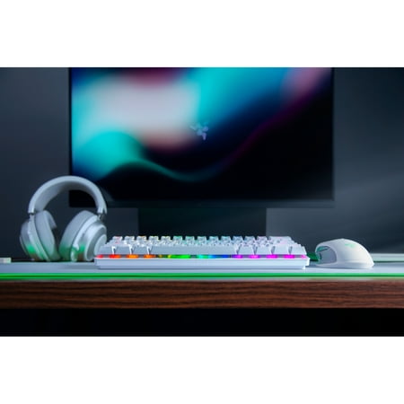 Razer - Huntsman Mini 60% Wired Optical Clicky Switch Gaming Keyboard with Chroma RGB Backlighting - Mercury