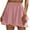 Pink, variant on ZZwxWA Womens Tennis Mini Wrap Shorts, Beach Flowy Wide Leg Shorts, Casual Ruffle Hem High Waisted Summer Skirt Shorts