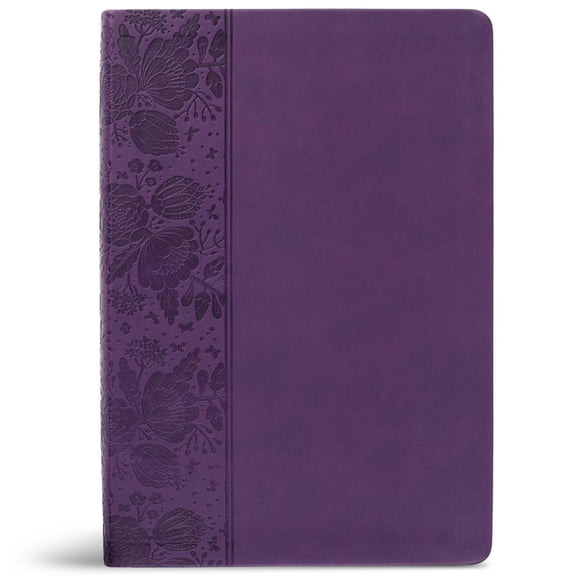 CSB Super Giant Print Reference Bible, Value Edition, Purple Leathertouch, (Hardcover)