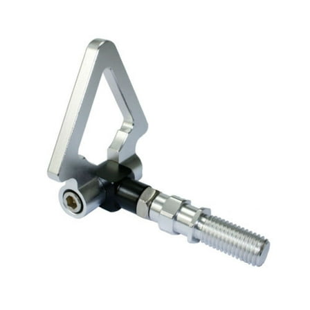 Silver Folding Triangle Screw On Front /Rear Bumper Tow Hook for Japanese Model