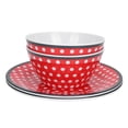 thumbnail image 4 of Imitation Porcelain Plate,4Pcs Salad Dish Set Salad Dish Round Dish High-End Performance, 4 of 8