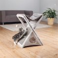 thumbnail image 1 of Miguel Fold and Store Cat Tower, Light Gray & Gray, 1 of 1