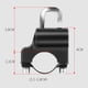 thumbnail image 3 of Candado para casco de motocicleta, de aleación de aluminio, antirrobo, con cable, para exteriores, con cadena de seguridad, color negro y azul, 3 of 7