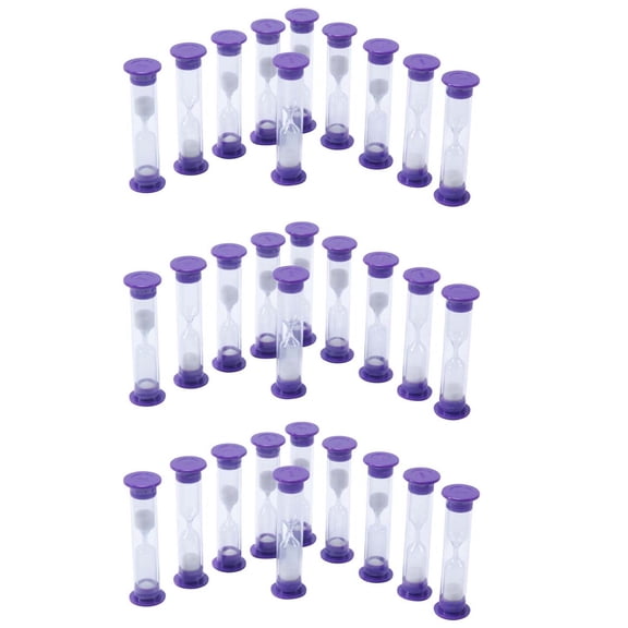 Learning Advantage Sand Timers - 3 Minute - 10 Per Set, 3 Sets