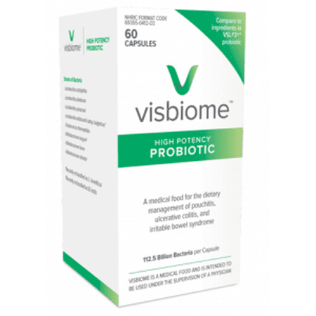 Bacteria Petri Dishes Visbiome High Potency Probiotic 60 Caps 112.5 billion live bacteria (Temperature Monitored) …2-Pack ()
