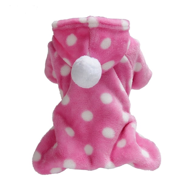 Hooded Flannel Pet Sweater for Winter Fall Season Cozy Comfort Wearable Animal Apparel