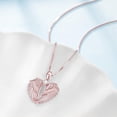 thumbnail image 3 of Angel Wings Necklace 925 Sterling Silver Guardian Angel Wings Pendant Necklace Birthstone Necklace for Women  Christmas Jewelry Gifts, 3 of 10