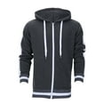 thumbnail image 2 of SJLDQY Hoodies for Men Casual Pullover Hooded Sweatshirts for Men Zip Long Sleeve Patchwork Color Fall Winter Hoodie With Pocket, 2 of 7