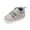 Gray, variant on Quealent Baby Boys Girls High Top Ankle PU Leather Sneakers Soft Rubber Sole Moccasins Oxford Loafers Anti-Slip Toddler Wedding Uniform Dress Shoes Brown for Size 12=2