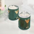 thumbnail image 2 of Yayeee 4 Pack Qtip Holder Bathroom Cotton Swab Canister with Lid Clear Dispenser Set, Beige Martini, 2 of 6