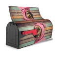 thumbnail image 4 of PHELIKA Vintage Old Wooden Texture Dog Wearing A Pink Hood 01 Magnetic Mailbox Covers Standard Size 25.5"H x 21"W, 4 of 8