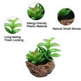 thumbnail image 3 of 2 uds simulación de suculentas en maceta mesa de comedor interior decoración de escritorio plantas verdes artificiales, 3 of 5