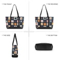 thumbnail image 6 of FORMRS Canvas Laptop Tote Bag for Women with 15.6" Computer Compartments Shoulder Handbag, Blue Circle Mosaic, 6 of 7