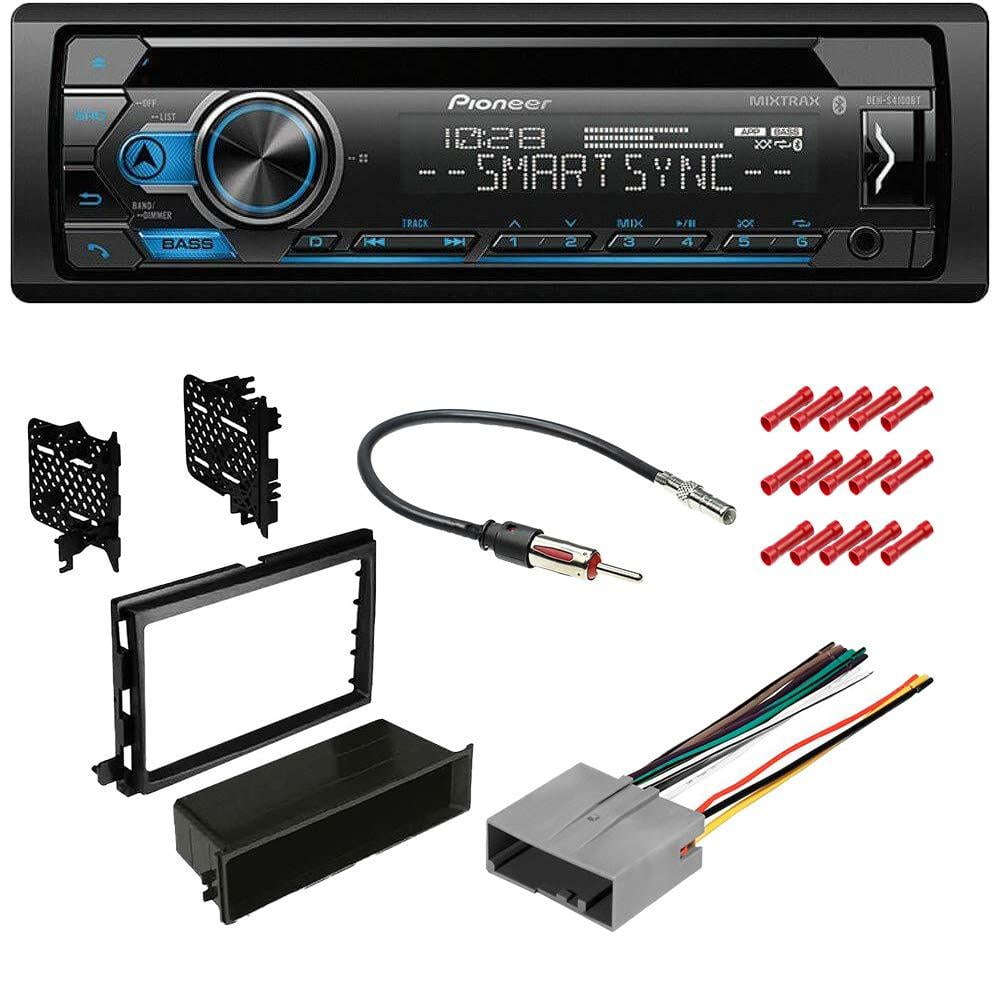KIT2546 Bundle with Pioneer Bluetooth Car Stereo and complete Installation  Kit for 2004-2008 Ford F-150 Single Din Radio CD/AM/FM Radio, Dash Mounting  
