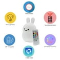 LED Nursery Night Lights for Kids LumiPets Cute Animal Silicone Baby Night Light with Touch