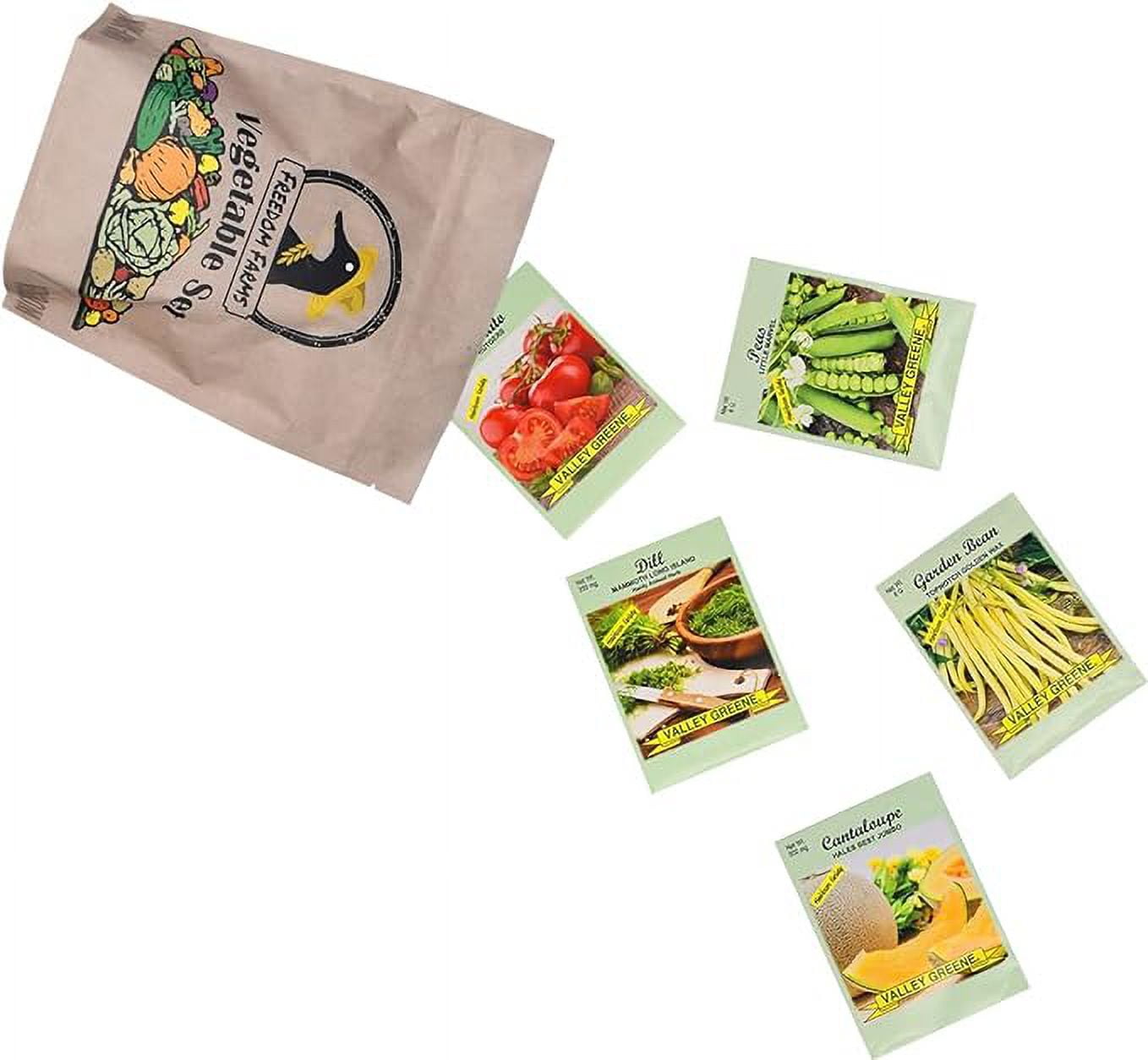 Black Duck Brand 50 Packs Assorted Heirloom Vegetable Seeds 50 Varieties Over 20,000 Heirloom Seeds, Includes Freedom Farms Vegetable Set Mylar Bag for Optimal Seed Storage! 100% Non-GMO
