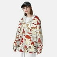 thumbnail image 5 of Kll Cartoon Mushrooms Print Men'S Women’s Upf 50+ Sun Protection Outdoor Hoodie Jacket Long Sleeve Fishing Hiking Performance Shirt- X-Large, 5 of 8
