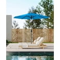 thumbnail image 1 of 9FT Outdoor Patio Umbrella with Crank Lift, Double Layer Wind Vent & Push-Button Tilt,UV Protection, Waterproof, Heavy Duty 8 Rib Design for Deck, Pool, Garden, 1 of 7