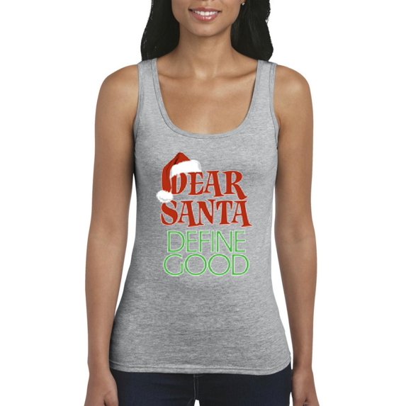 Womens Christmas Define Good Tank Top