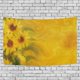thumbnail image 1 of ABPHQTO Girasoles soleados con tapiz Decoración para colgar en la pared Decoración para el hogar Sala de estar Dormitorio 100x150 cm, 1 of 4