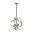 thumbnail image 2 of Hunter - Gablecrest 4-light Painted Concrete, Medium Size Pendant Light, Dimmable, Transitional Style, Sphere Shaped, for Bedrooms, Dining, Living Rooms - 19094, 2 of 10