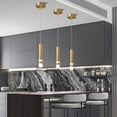 thumbnail image 6 of ZXNYH Modern Pendant Light Kitchen Fixture Dimmable LED Chrome Mini Pendant Lighting fo Kitchen Island Bedroom Bedside Table Small Pendant Lights (3-Pack), 6 of 6