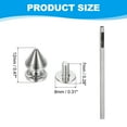 thumbnail image 2 of Uxcell 0.47'' Studs for Clothing 12 Sets Spikes for Clothes Studs and Spikes Leather Rivets Metal Cone Bronze Silver, 2 of 6