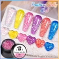 thumbnail image 4 of BOZLIN-Gel de purpurina para uñas, esmalte semipermanente para capa superior de uñas, Color rosa y Nude, 7,3 ml, 4 of 4