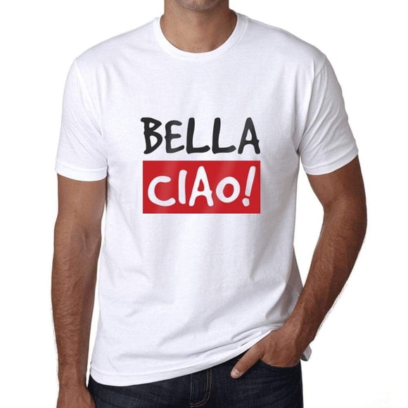 Men's Graphic T-Shirt Bella Ciao Eco-Friendly Limited Edition Short Sleeve Tee-Shirt Vintage Birthday Gift Novelty