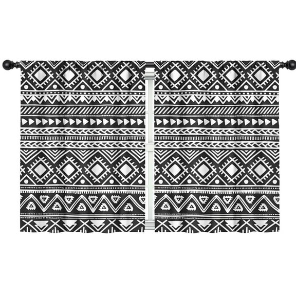 Blackout Kids Curtains,Boho Bohemia Geometric Line Art Childrens Insulated Curtains Set Of 2,Bedroom Essentials,Toddler Room Decor 42"x54"(106x137cm)