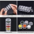 thumbnail image 3 of Contenants en Plastique Ronds Empilables 5 G/5 ml 8 Colonnes (5 Couches/colonne) Pots de Rangement pour Perles pour Perles de Rocaille Perceuses, 3 of 6