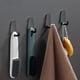 thumbnail image 5 of Gancho adhesivo trapezoidal para puerta de cocina y baño, sin perforaciones, para colgar en la pared, sin dejar rastro, 5 of 5