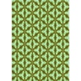 thumbnail image 1 of Ahgly Tapis Rectangulaire Lavable en Machine Intérieur Transitionnel Vert Olive, 2 Pieds x 4 Pieds, 1 of 7