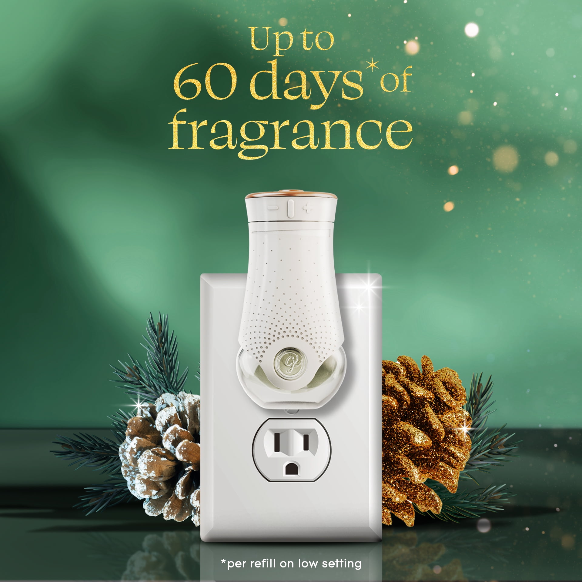 Glade® Plugins Scented Oil Refill, Pine & Shine™, Stocking Stuffer, 5 Refills