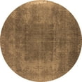 thumbnail image 1 of Ahgly Company Indoor Round Oriental Brown Industrial Area Rugs, 4' Round, 1 of 4