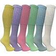 thumbnail image 5 of Yacht & Smith 6 Pairs Women's Scrunched Slouch Socks, Cotton Boot Socks Bulk Pack, 5 of 5