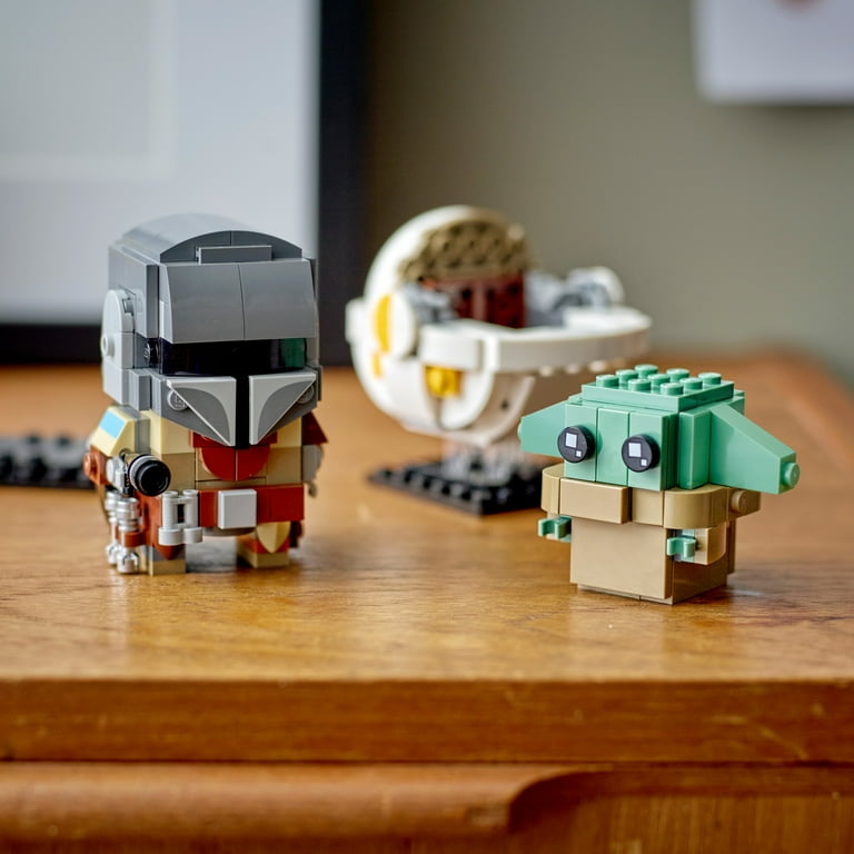 LEGO BrickHeadz Star Wars Mandalorian Grogu Baby Yoda Collectible Model Figures Set 75317 Walmart
