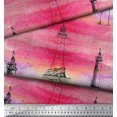 thumbnail image 3 of Soimoi Cotton Duck Fabric Lighthouse Nautical Printed Fabric 1 Yard 42 Inch Wide, 3 of 4