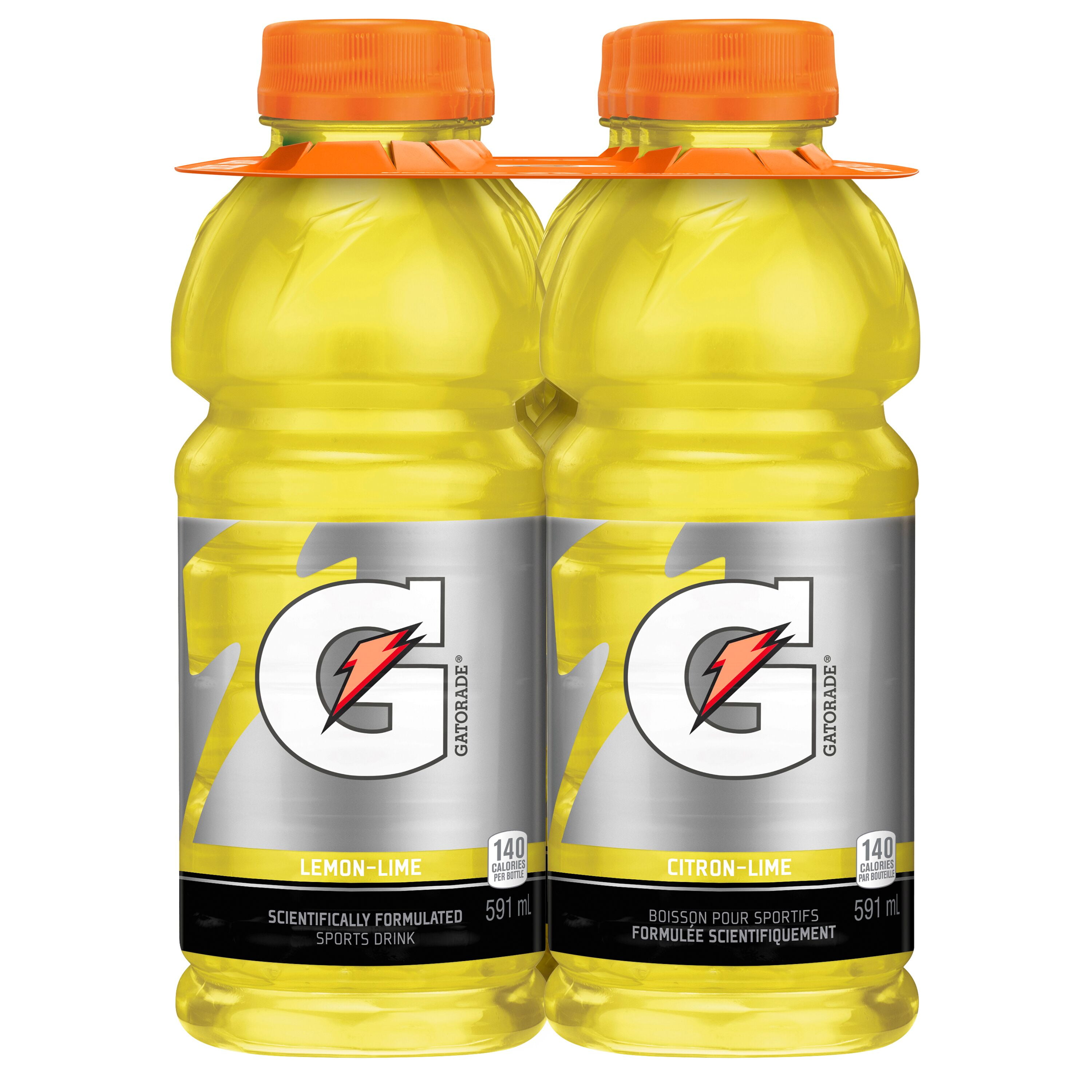 Gatorade Lemon Lime Sports Drink 6 x 591 mL, Bottles, 6x591mL