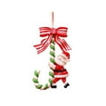 thumbnail image 2 of Dvkptbk Santa Claus Snowman Candy Cane Ornament Christmas Tree Decoration Ornament, 2 of 2